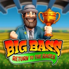 Slots logo of Big Bass Return to the Races from Pragmatic Play at Wild Fortune Casino